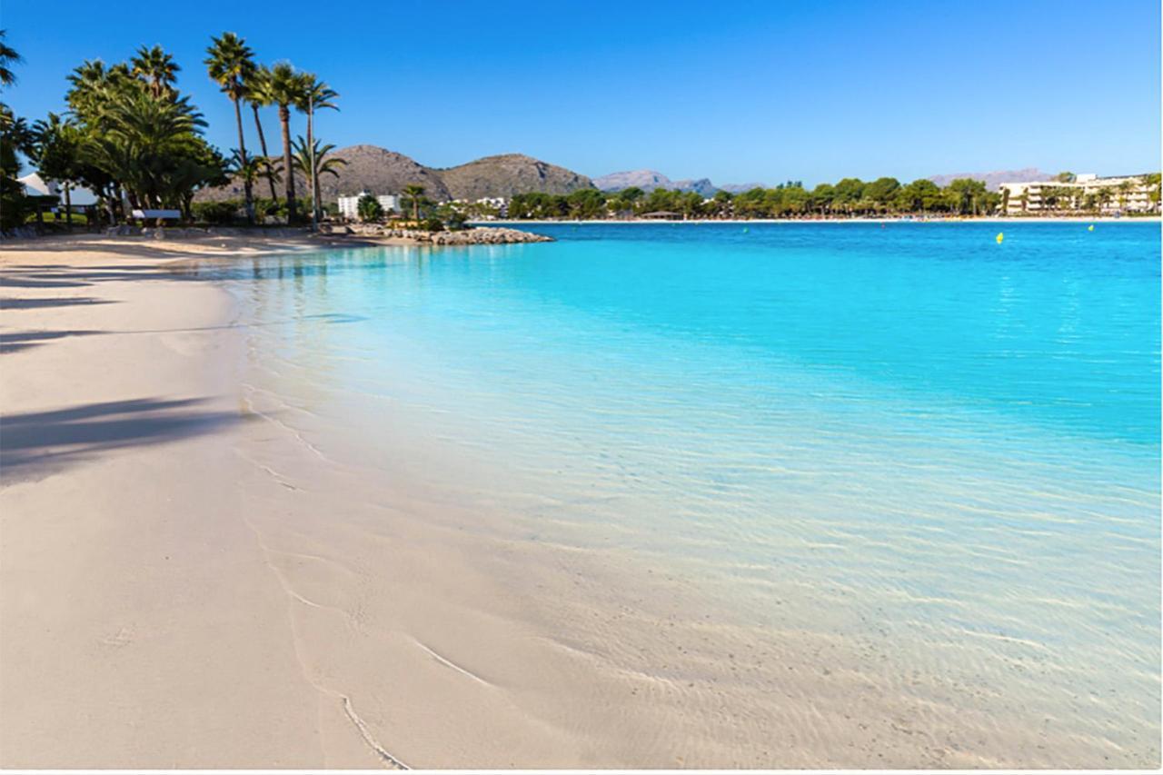 Apartment Corales De Mar, At Alcudia Beach Bagian luar foto